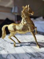 29. 24K GOLD FINISH HORSE SHOWPIECE DECORATIVE ITEMS FOR HOME DECORATION GOLD PLATED STATUE HOME/OFFICE TABLE LIVING ROOM DÉCOR