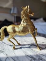 29. 24K GOLD FINISH HORSE SHOWPIECE DECORATIVE ITEMS FOR HOME DECORATION GOLD PLATED STATUE HOME/OFFICE TABLE LIVING ROOM DÉCOR