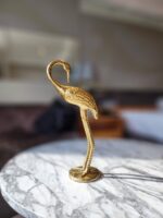 NATURALS EXPORT HANDICRAFT CREATIVE METAL GOLD FINISH ANIMAL SWAN STATUES | SWAN SCULPTURE | HOME, OFFICE, CAFE, HOTEL DECOR | DECORATIVE GIFT ITEM (PAIR)