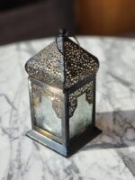 SMALL HANGING CANDLE LANTERN HOLDER, SPECIAL FESTIVAL| DIWALI| PARTY DECORATION, BLACK, STEEL