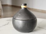 SERPENTINE STONE HAND MADE CURD POT WITH LID| RICE CASSEROLE