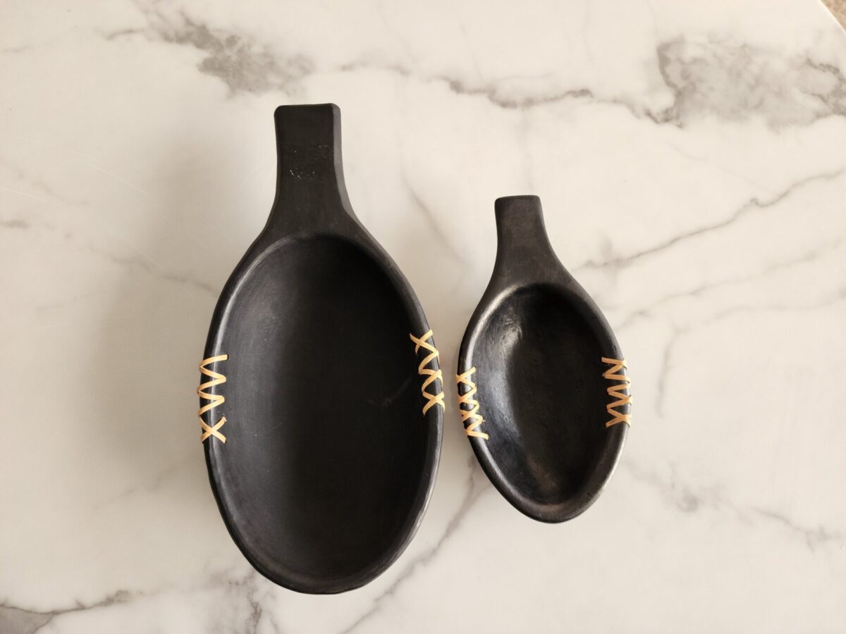 SERPENTINE STONE SERVING DISH| SET OF TWO