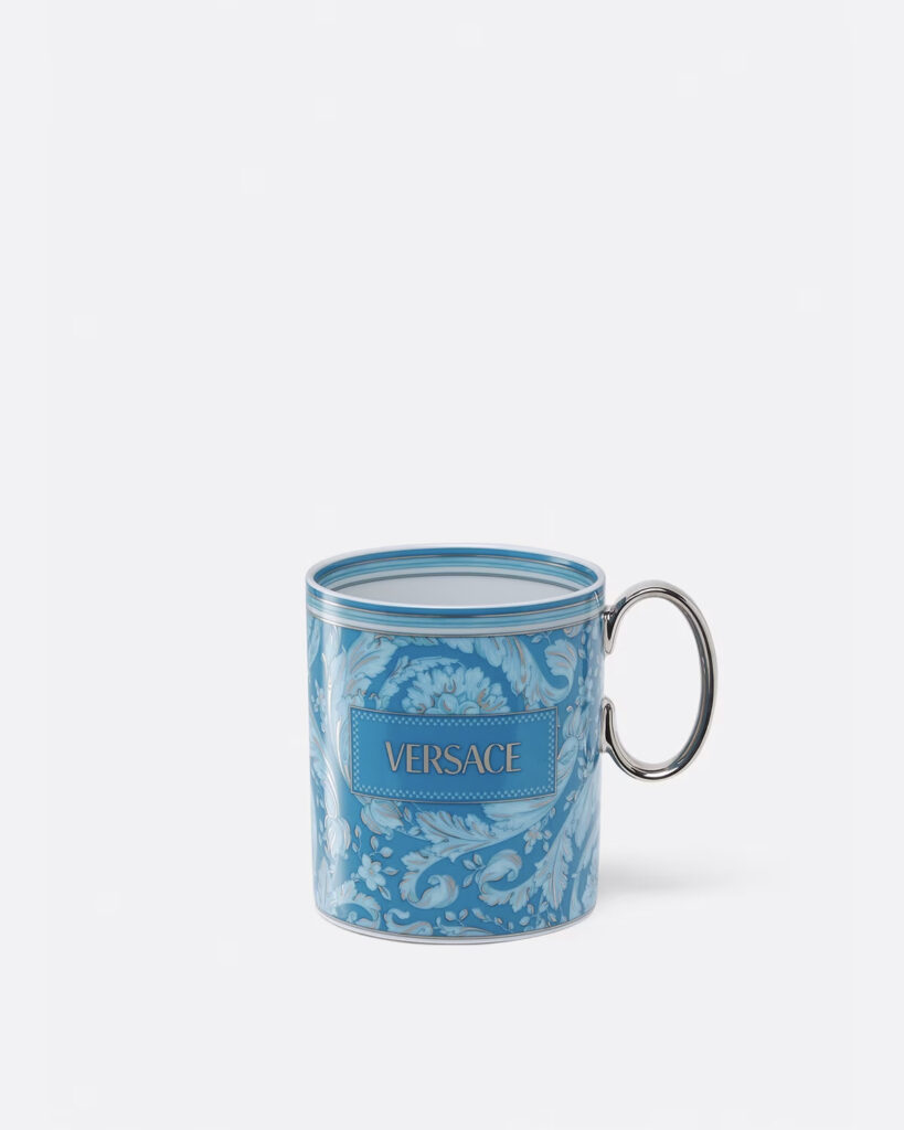 VERSACE BLUE BAROCCO MUG 1 PIECE