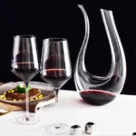 Luxury Crystal Colorful Glass Wine Decanter Red Wine Goblet Set