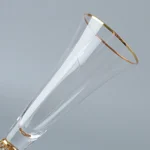 Champagne glasses with diamond setting