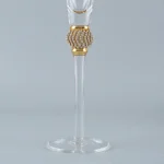 Champagne glasses with diamond setting