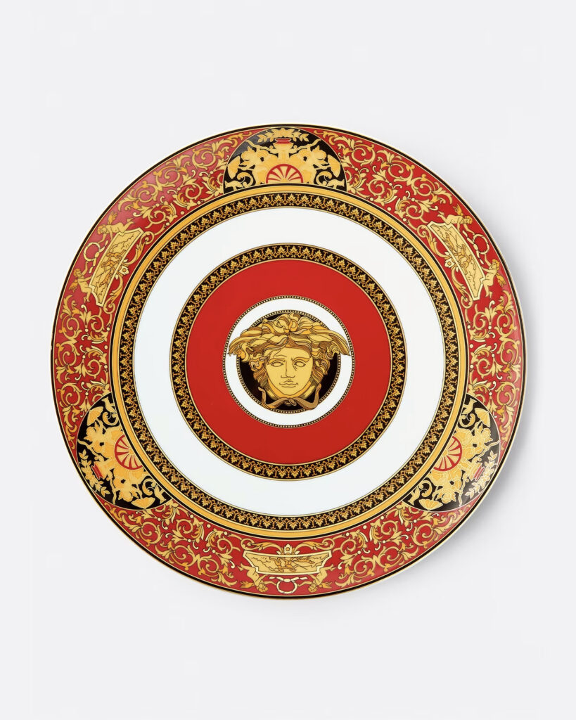 MEDUSA RED CHARGER PLATE 33 CM