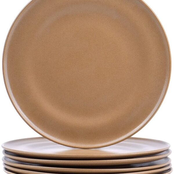 beige dinner plate