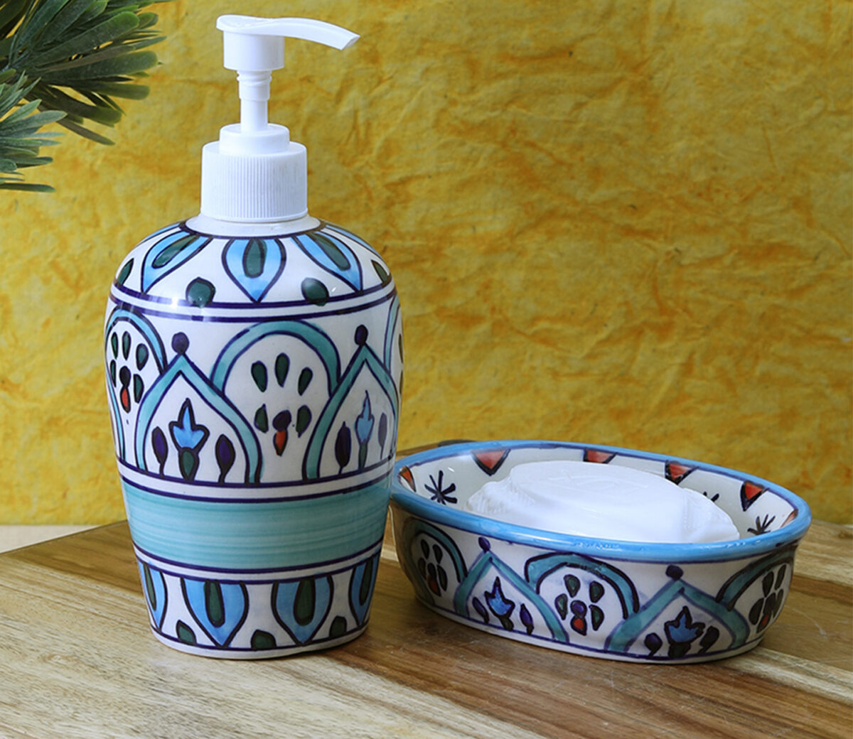 Ceramic Liquid Soap Dispenser/ Handwash Bottle/ Multipurpose Liquid Dispenser/Liquid Dispenser Multicolor