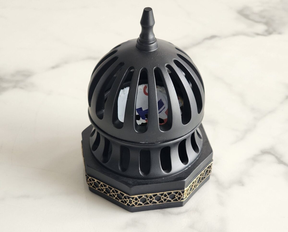 CLASSIC QUBBA INCENSE BAKHOOR BURNER – BLACK