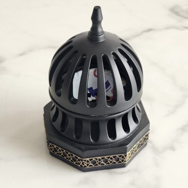 CLASSIC QUBBA INCENSE BAKHOOR BURNER – BLACK