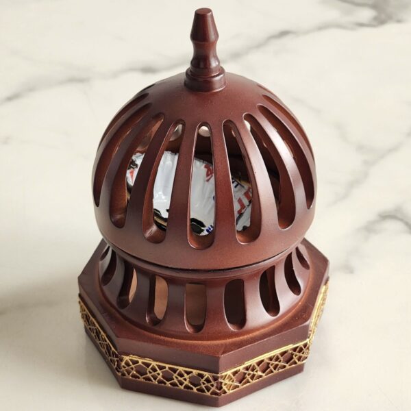 CLASSIC QUBBA INCENSE BAKHOOR BURNER – BROWN