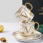 VIRTUS GALA ESPRESSO CUP & SAUCER| SET OF 2 CUPS WITH SAUCERS