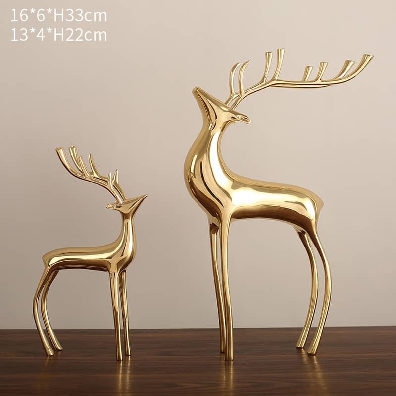 Gold-deer-pair